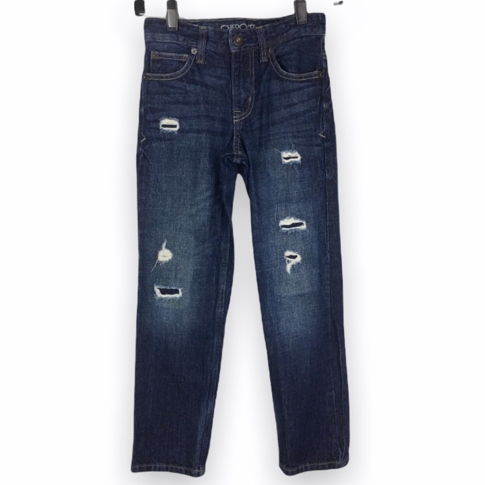 Boys Size‎ 8 Cherokee Distressed Straight Leg Denim Jeans Pants
